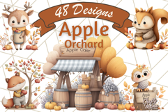 Woodland Apple Orchard Festival PNG Fall Clipart Product Image 1