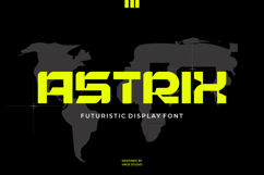 Astrix Futuristic Display Typeface Product Image 1
