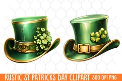 Rustic St Patricks Day Clipart, St. Patrick&#039;s Day Clipart Product Image 1