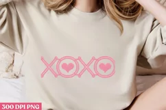 XOXO PNG, Retro Valentine Sublimation PNG Product Image 2