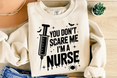 You don&#039;t scare me I&#039;m a Nurse Svg | Halloween | Shirt Svg Product Image 2