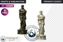 Zodiac Astrology Black and white Marble Statues Horoscope Product Image 1