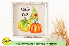 Hello fall, Fall gnome, Fall sublimation Product Image 1