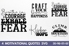 Motivational Quotes Designs SVG Product Image 1