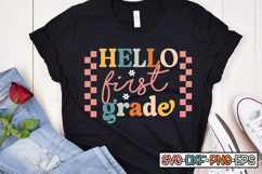 hello first grade SVG Design, Back to school Product Image 2