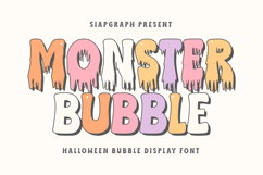 Monster Bubble - Playful Halloween Display Font Product Image 1