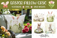 Easter Pillowcase Sublimation, Easter Eggs Pillow Designs Product Image 1
