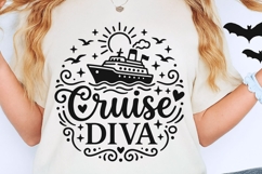 Cruise Diva Svg, Cruise Ship Svg, Girls Cruise Svg. Product Image 2