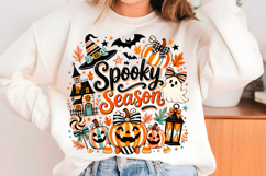 Spooky Season Halloween Pumpkin Ghost PNG Product Image 1