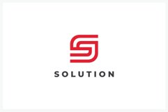 Letter S round logo design vector template Product Image 1