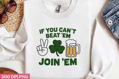 IF YOU CAN&#039;T BEAT PNG, ST PATRICKS DAY Drink Sublimation Product Image 2