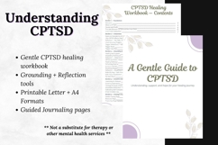Gentle CPTSD Healing Workbook | Trauma Recovery Journal Product Image 2