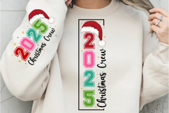 2025 Christmas crew PNG, Merry Christmas PNG, Merry &amp; Bright Product Image 1