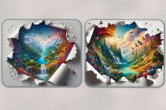Mouse Pad | 6 Designs with Tropical Landscape, PNG Product Image 2