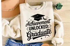 Achievement Unlocked Graduate svg | Graduation | Shirt Svg Product Image 1