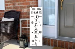 Tis the season to sparkle Porch Sign SVG Product Image 2