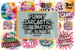 Funny Sarcastic Sublimation PNG Set Product Image 2