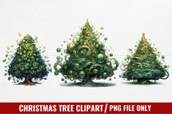 Christmas Tree Clipart Sublimation, Christmas Clipart Product Image 1