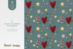 Christmas Patterns Santa Winter Print Digital Paper JPEG Product Image 1
