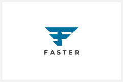 Faster Letter F Logo Design Vector Product Image 1