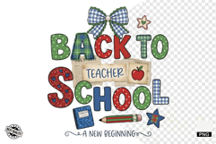 Back to School Teacher Supplies PNG - Teacher Sublimation Product Image 1