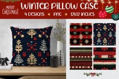 Embroidery Christmas Pillowcase, Knitted Pillow Designs Product Image 1