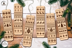 Winter Scene Bookmarks SVG Bundle | Laser Cut | Glowforge Product Image 1