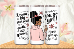 Black Girl Magic Black Woman Positive mind 20oz Tumbler wrap Product Image 1