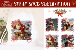 Funny Santa Claus Santa Sack, Christmas Gift Bag Designs Product Image 1