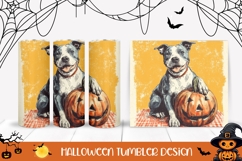Halloween Dog Tumbler, Cartoon Dog Tumbler Wrap Product Image 1