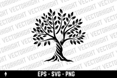 Olive tree silhouette icon. Design element for logo, label, Product Image 1