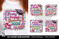 Pretty Proud and Graduating 2026 Sublimation PNG Product Image 1