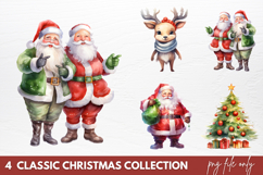 Classic Christmas Collection Sublimation PNG Product Image 1