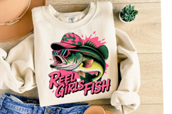 Reel Girls Fish Svg | Svg Files for Cricut | Shirt Svg Product Image 2