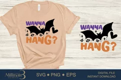 Wanna hang Halloween SVG PNG Sublimation |Boo Witch Product Image 1