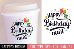 Happy Birthday Aunt svg design Product Image 1