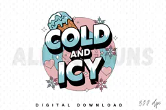Cold and Icy PNG, Winter Sublimation PNG, Cold Winter PNG Product Image 1