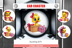 Car Coaster Duckling Gift Product Image 1
