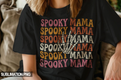 Spooky Mama Retro Halloween Sublimation PNG Product Image 1