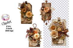Tags, Label, Ephemera, PNG, Junk Journal, clipart Product Image 1