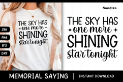 Heartfelt Memorial Quote SVG | One More Shining Star Product Image 1