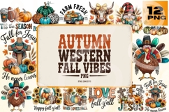 Autumn Western Fall Vibes Bundle - 300 DPI Product Image 1