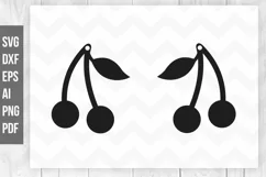 Earrings svg, Cherry earrings svg, Jewelry svg, Retro Product Image 1