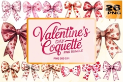 Valentine’s Day Coquette PNG Bundle Product Image 1