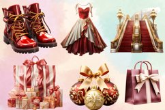 Holiday Shopping Clipart Sublimation, Christmas Shopping Product Image 2