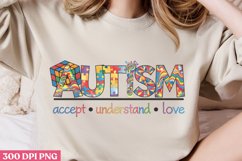Autism Accept Understand PNG, Autism Sublimation PNG Product Image 2