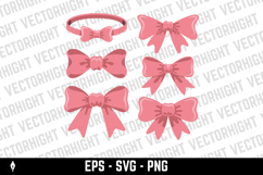 Illustration of bow knot in engraving style. Design element Product Image 1