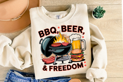 BBQ Beer &amp; Freedom svg | Svg Files for Cricut | Shirt Svg Product Image 2