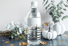 Fall Bottle Label Mockup, 8x2 Label Mock Product Image 1