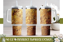 Gold Tumbler Wrap, Gold 40 Oz Tumbler Template Product Image 1
